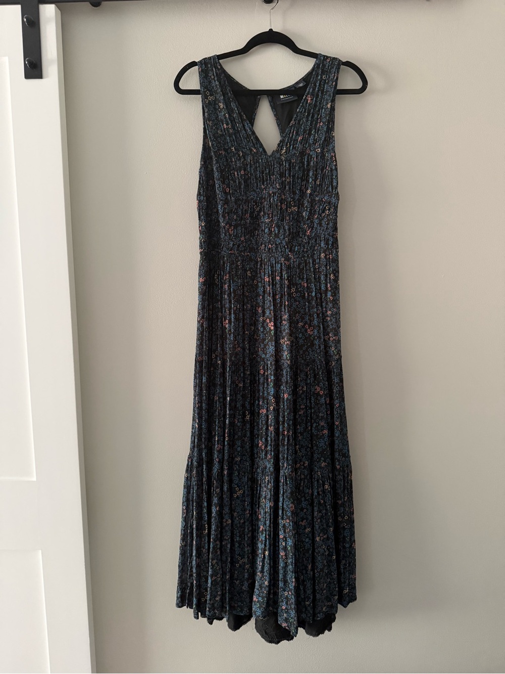 Maeve Sleeveless Floral Maxi Dress - Blue Floral